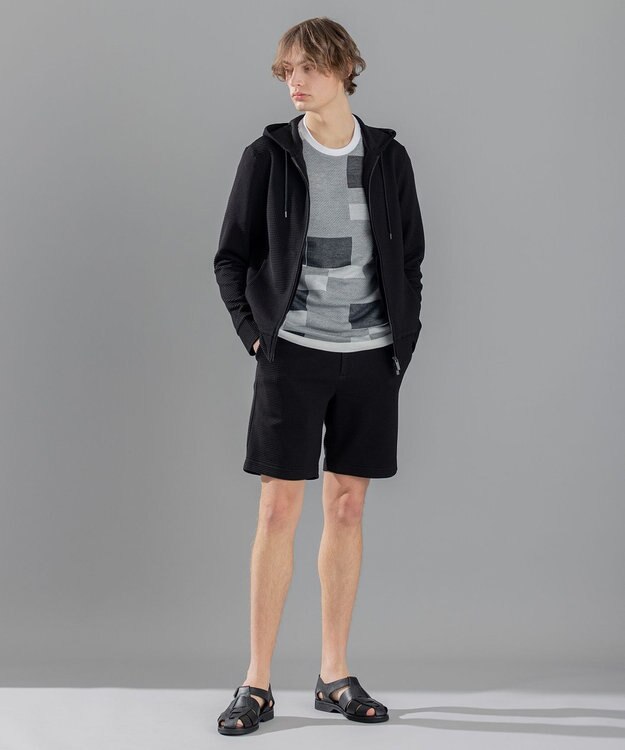 JOSEPH HOMME 【オリジナル素材】 ライトタックジャージー / BERMUDA ブラック系
