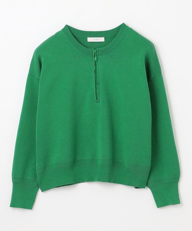 ANY ミラノリブジップニット グリーン