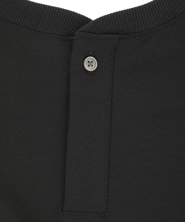 YECCA VECCA リブMIXジョーゼットブラウス Off White