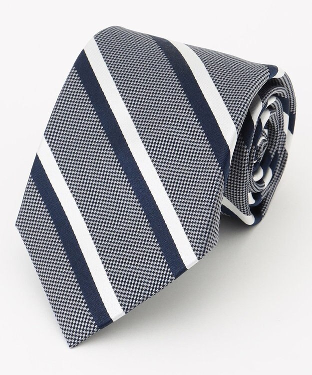 J.PRESS MEN 【フレッシャーズにもおすすめ】レジメンタル ネクタイ グレー系1