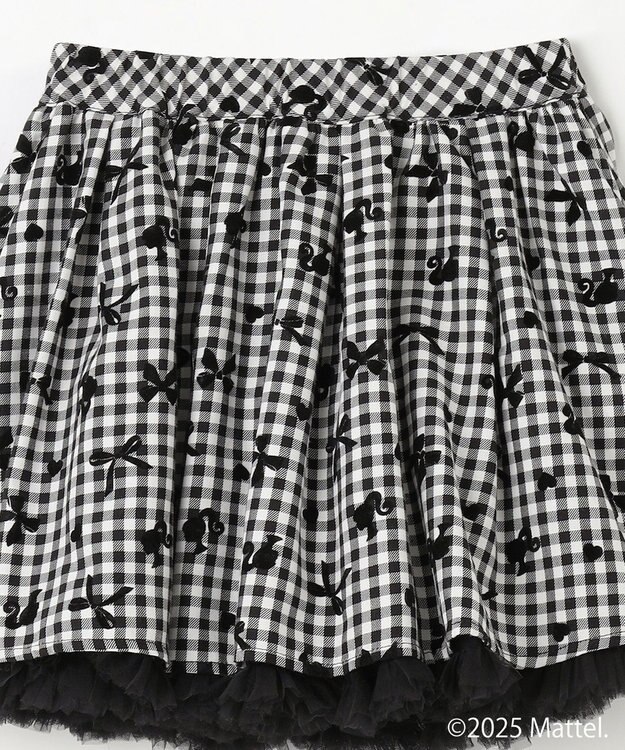 ANY KIDS 【Barbie(TM)】リバーシブルスカート ブラック