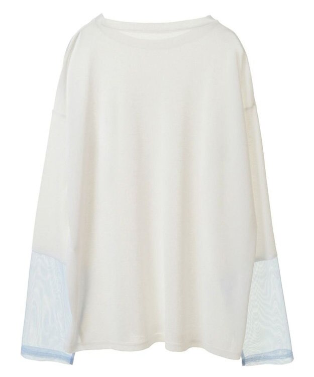 Green Parks Ｍｉｆｆｙ／袖配色シアーープルオーバー White