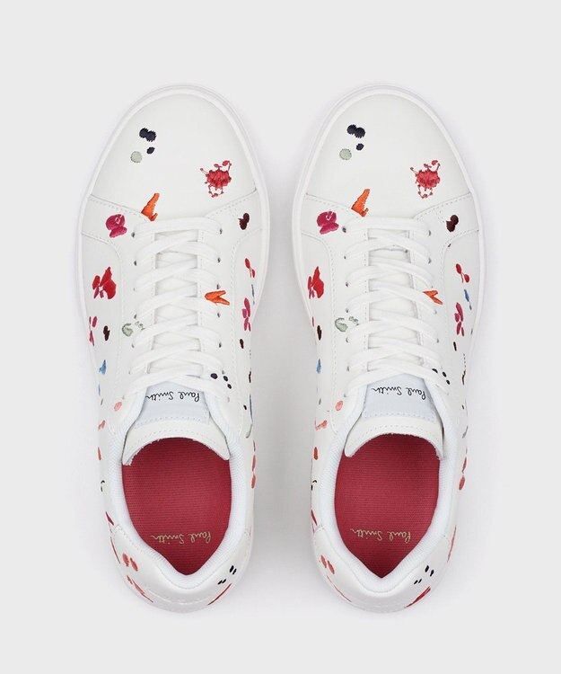 Paul Smith ペイントスプラッシュ スニーカー オフホワイト