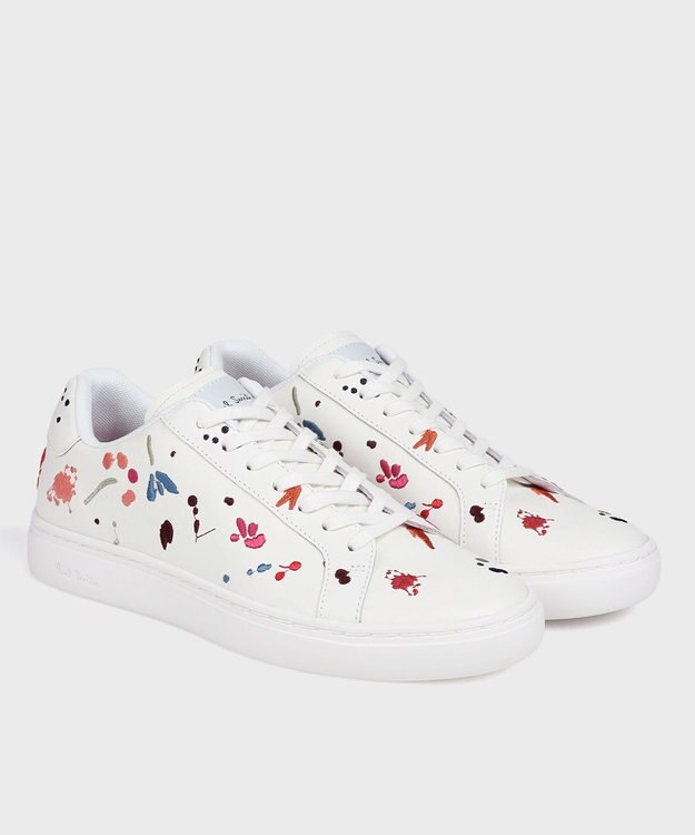 Paul Smith ペイントスプラッシュ スニーカー オフホワイト