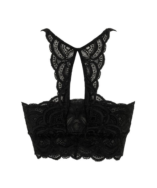 BRADELIS New York 【BRADELIS Me / ノンワイヤー】Lovely Back Bra26S1 補正下着 補整 ブラジャー 華やかなレースの見せインナー ブラック
