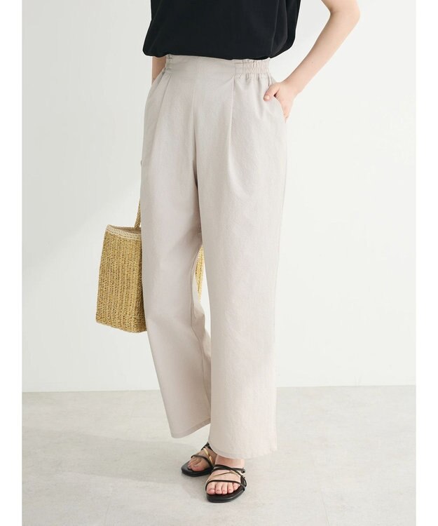 Green Parks イージーサイドラインパンツ Ecru