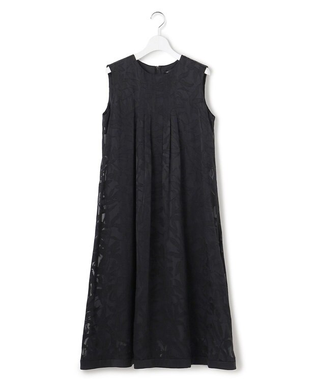 23区 L 【APPLAUDIR】シャドウフラワーオパール ドレス ブラック系
