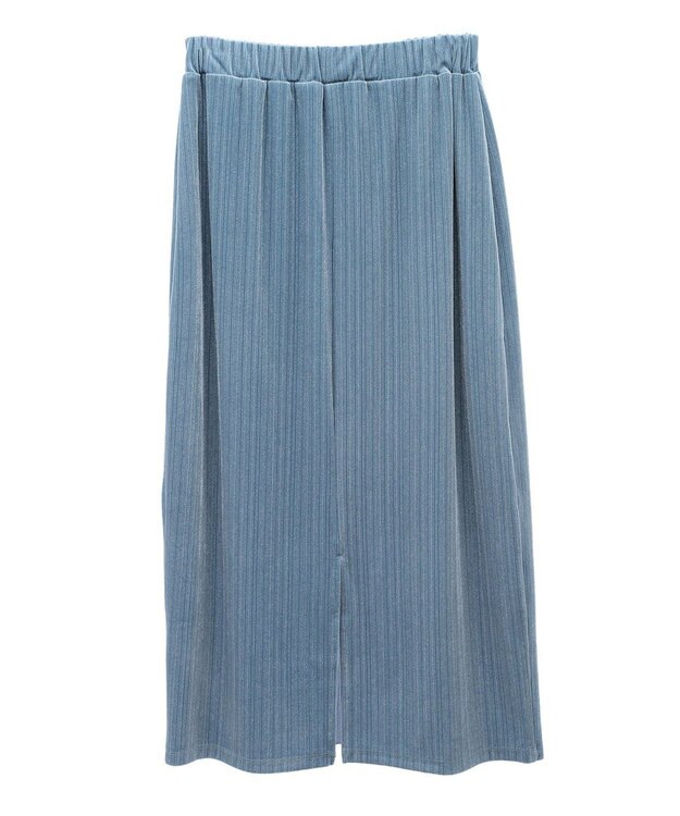 Green Parks ラメベロアＩラインスカート Brown