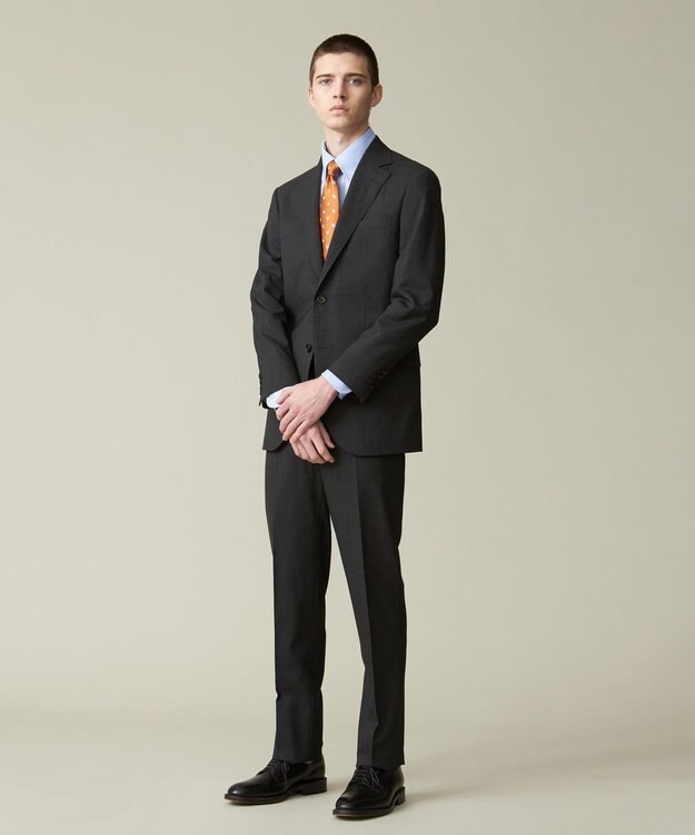 J.PRESS MEN 【ESSENTIAL CLOTHING】クールタッチグレナカートチェック スーツ グレー系3