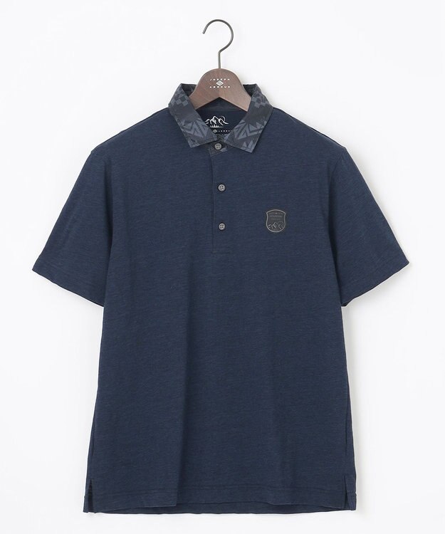 JOSEPH ABBOUD MOUNTAIN 【UNISEX】サスティナブル アウトドアポロ ネイビー系