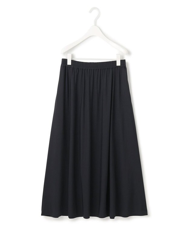 ICB 【WEB限定カラーあり・UVカット・接触冷感・速乾】マットスキューバ フレアスカート ブラック系