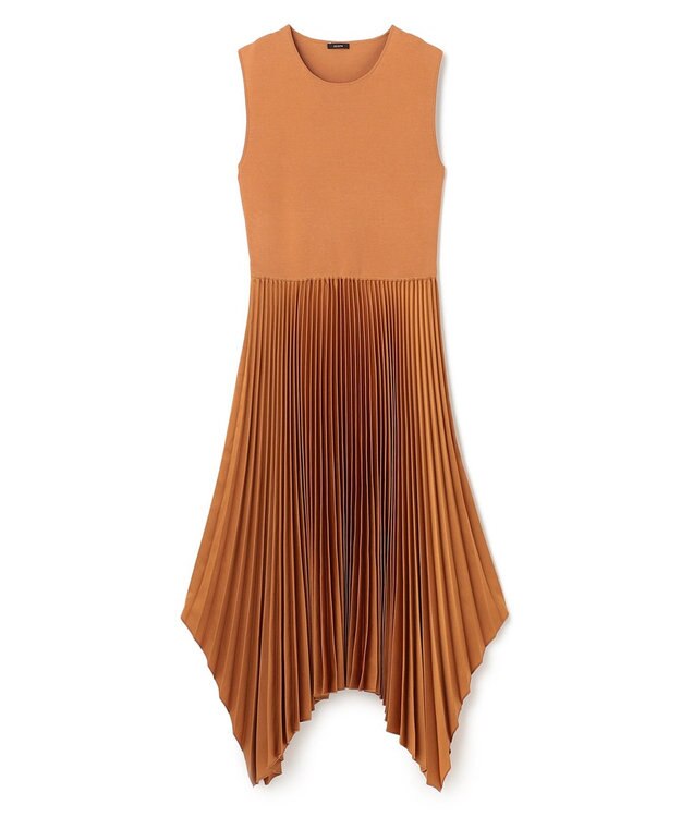 JOSEPH ニットウィーブプリッセ　ドレス Clay