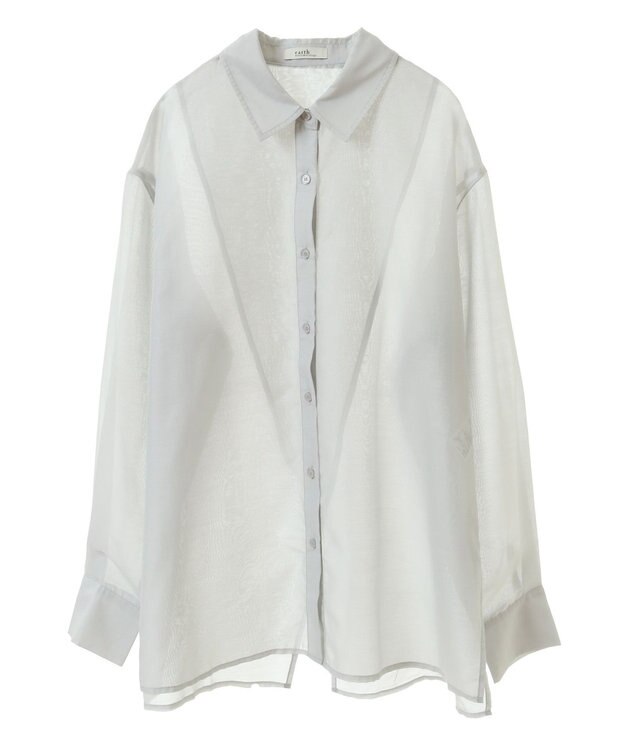 earth music&ecology バックスリットシアーシャツ Mint