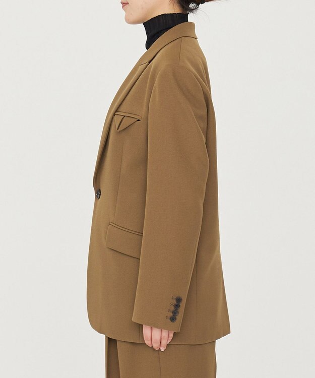 uncrave プレーンスーツ ジャケット（uncrave WHITE） ブラウンカーキ