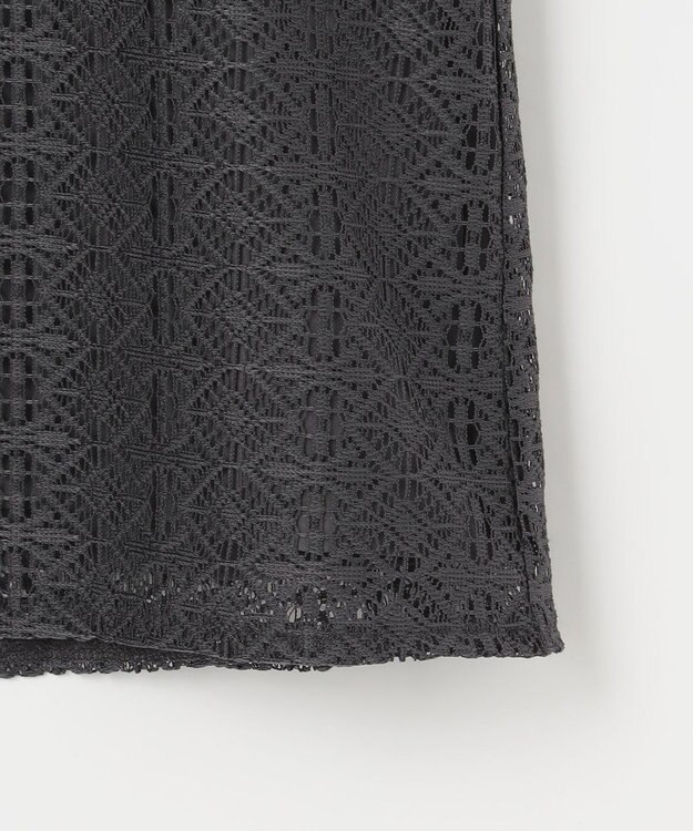 ANY SIS S 【洗える】ラッフルレース トップス スレート