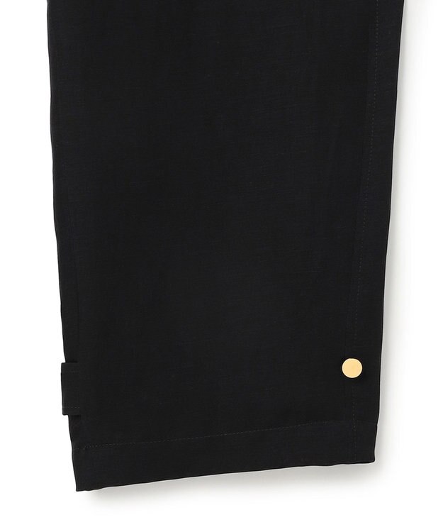 BEIGE， BERNARD / リネン混 ヘムタグ 2WAYパンツ Black