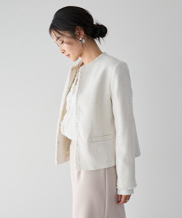YECCA VECCA ツイードジャケット(2) Off White
