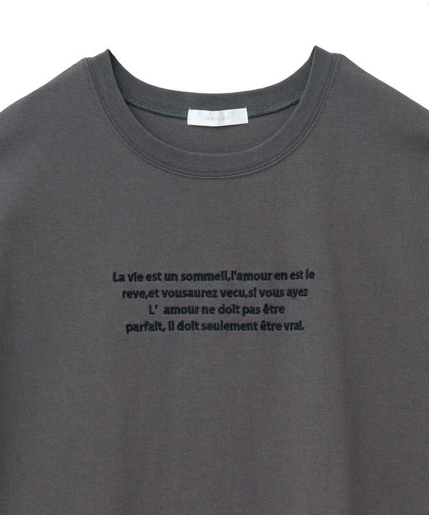 Green Parks ・ｓｗｉｎｇ　ｂｙ　フレンチスリーブ刺繍ＴＥＥ Off White