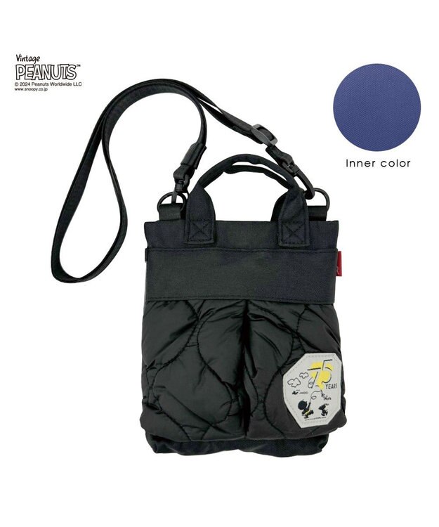 ROOTOTE 8408【スヌーピー】IP.ベビールー.パフ.ピーナッツ-9R 01：ブラック