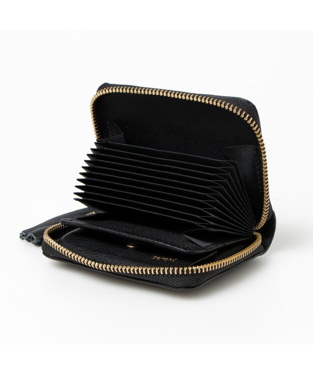 UNBILLION ペルケ perche / マルチスタッズ・ジャバラカードウォレット ブラック