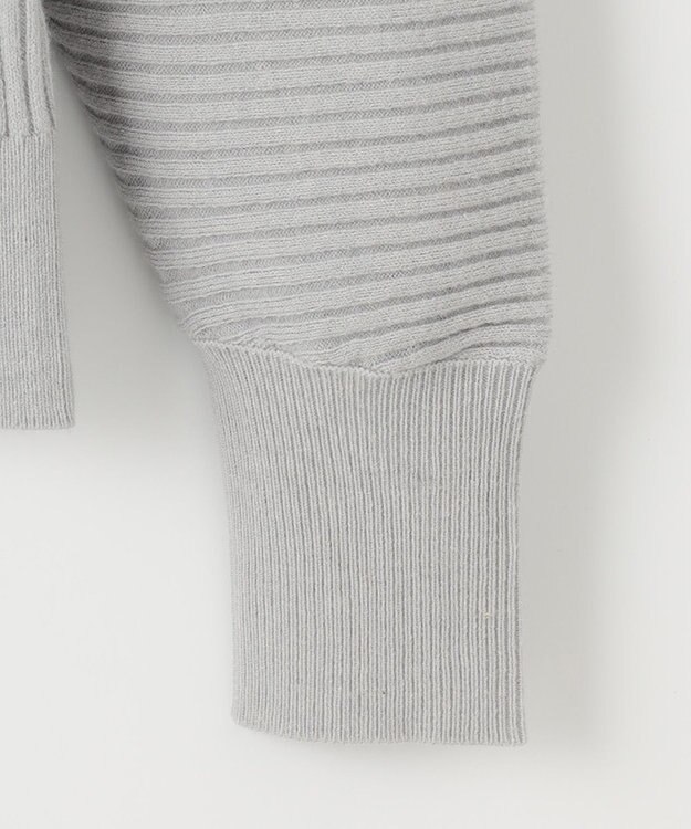 ANY SIS L 【洗える】アレンジRIB ニット アイスグレー