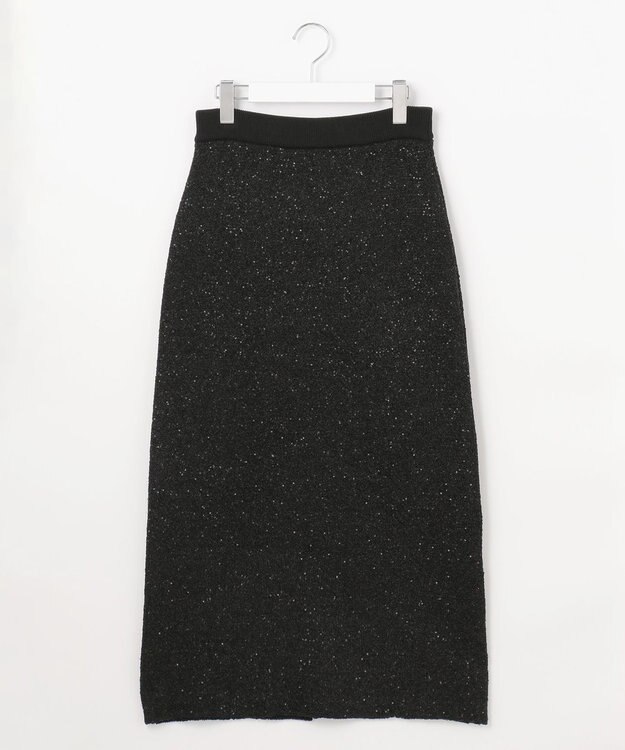 自由区 S 【カタログ掲載】スパンコールストレッチ スカート ブラック