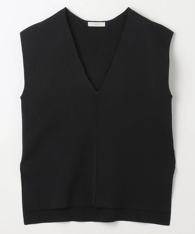 ANY 【洗濯機可】Ｖネックニットベスト ブラック