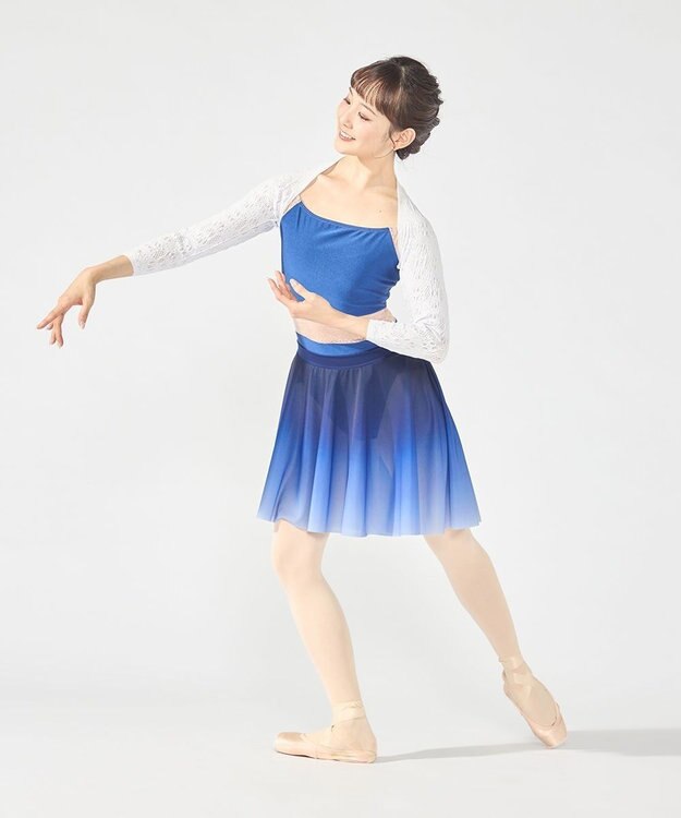 Chacott フレンチスリーブレオタード ブルー