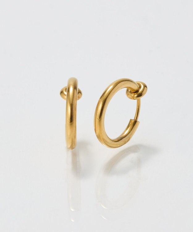 Phoebe 〈金属アレルギー対応〉バランスバロックパールフープイヤリング　ゴールド/ステンレス/大ぶり/存在感◎/主役級 ゴールド