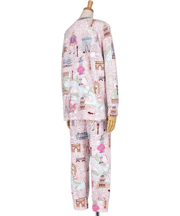 tsumori chisato SLEEP ツモリチサト パジャマ 長袖 長ズボン 綿混(本体) あったか レディース  UDW450 /ワコール ピンク