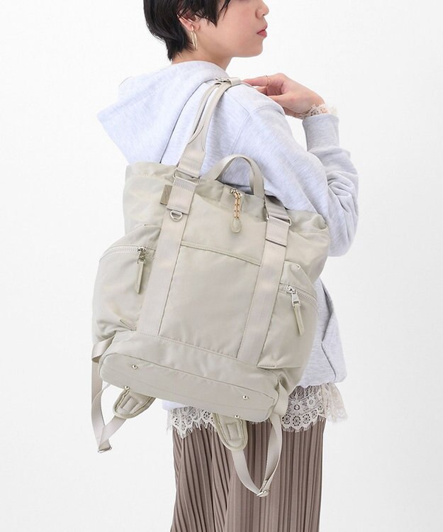 ACE BAGS & LUGGAGE W&.Day/Night アワイ 2WAYトート A4サイズ 13.3インチPC収納 20501 ダブルアンドデイナイト アイボリー