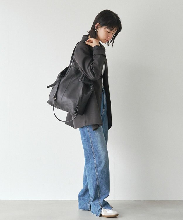 russet 【2025AW新作】《WEB限定》レザー2WAYトートバッグ(CE-1584-WEB) Black