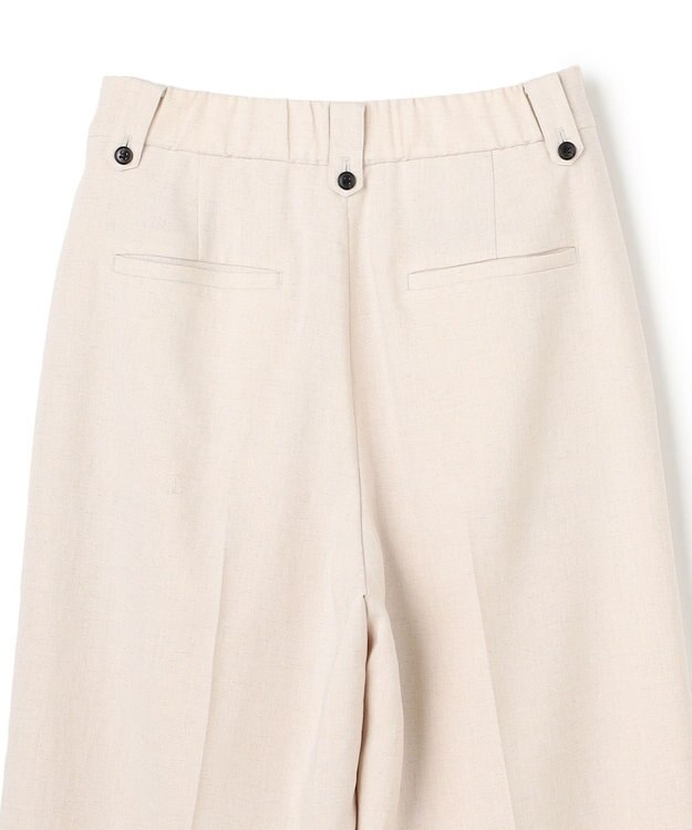 UNFILO 【セットアップ着用可】TENNEN TOUCH タックワイドパンツ ベージュ