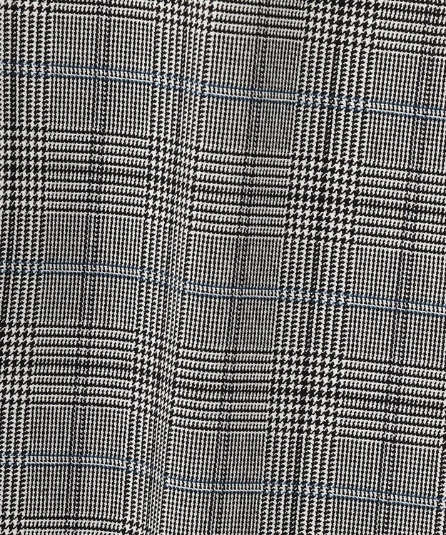 自由区 【裏起毛/撥水加工】TRギャバ グレンチェック テーパードパンツ グレー系4