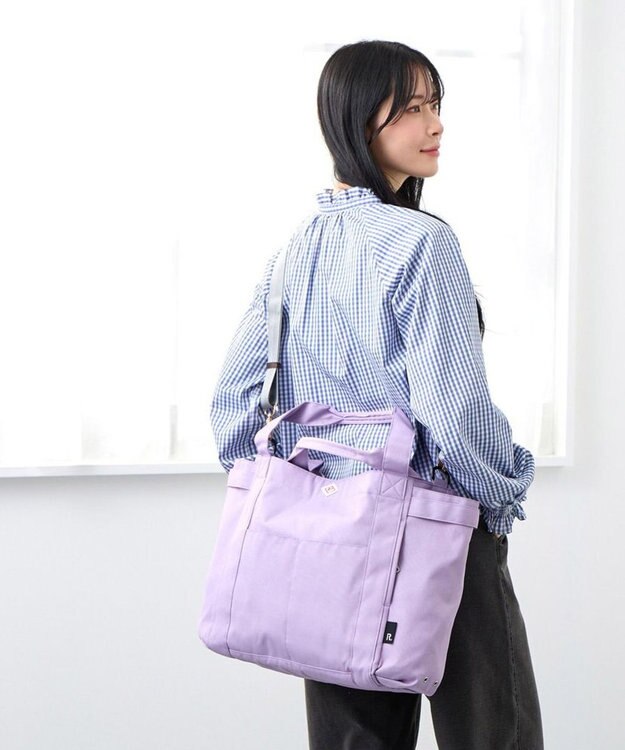 ROOTOTE 3182【ロングセラー商品】SN.ミディアム.ポケッツ-E 01：ラベンダー
