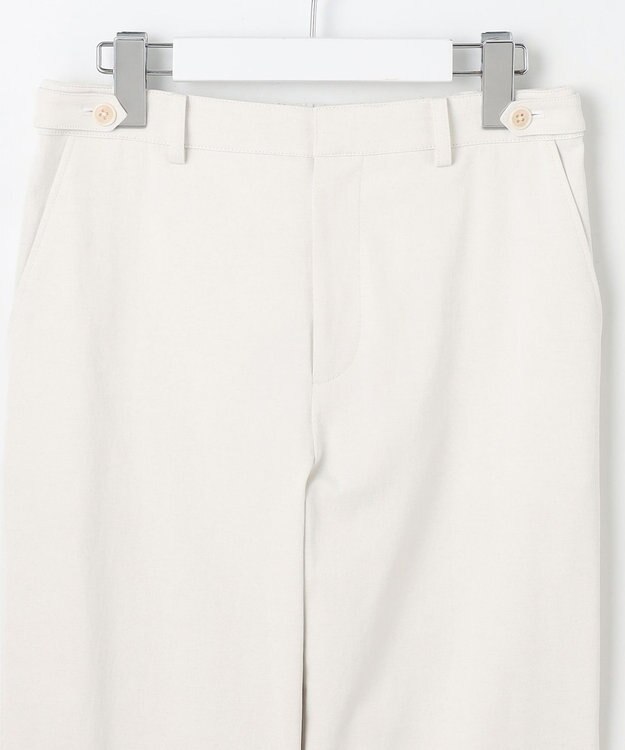 J.PRESS LADIES L 【洗える・接触冷感・UVケア・吸水速乾・防透け】麻シェルドライ テーパード パンツ ナチュラル系