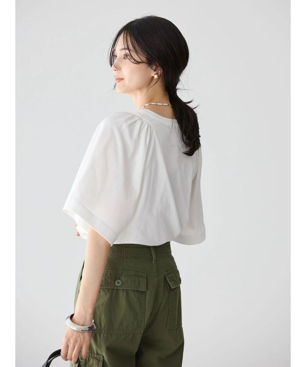 AMERICAN HOLIC フレアスリーブカットプルオーバー Off White