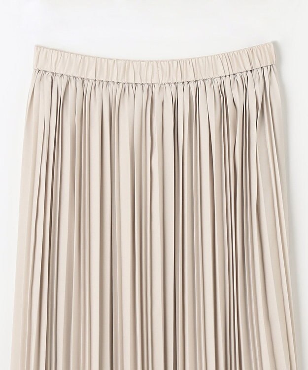 ANY L 【ウエストゴム】プリーツスカート ベージュ