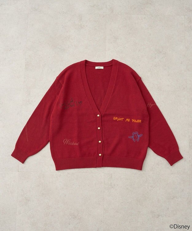 earth music&ecology Ｖｉｌｌａｉｎｓ　ジャファー／ニットカーディガン Red