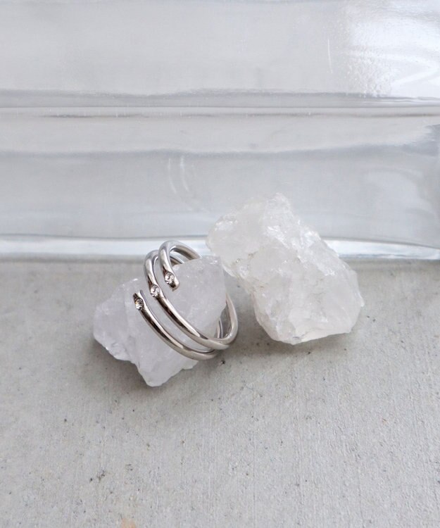 Tiaclasse ポイントストーンリング シルバー