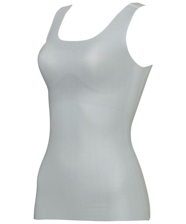 WACOAL ブラトップ【GOCOCi ゴコチ】 伸びがいい フラット仕上げ タンクトップ UGG210 /ワコール チャコールグレー