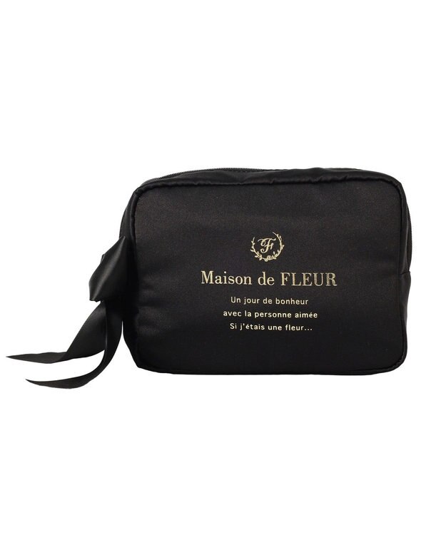 Maison de FLEUR ブランドロゴマルチケース Black