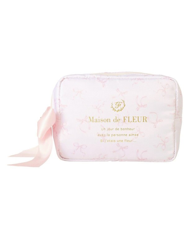 Maison de FLEUR ブランドロゴマルチケース Pink