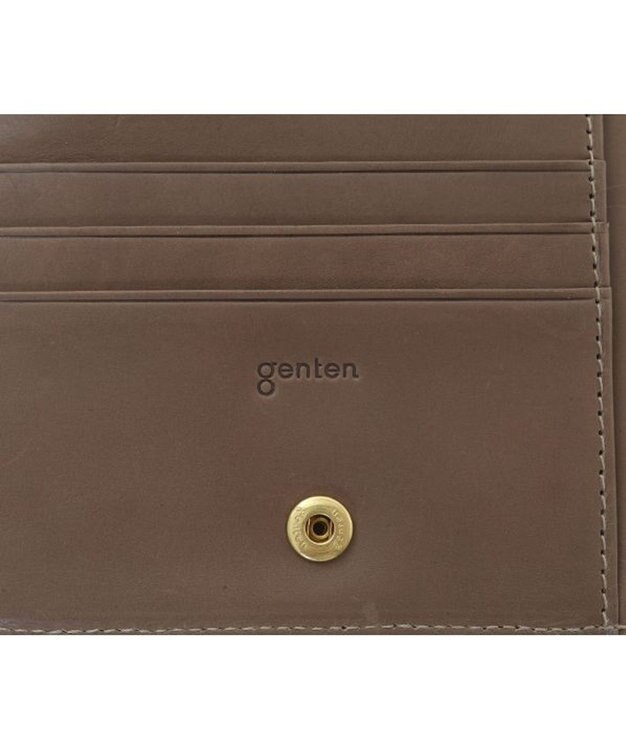 genten 【新色】フレスコ 二つ折り財布 グリーン