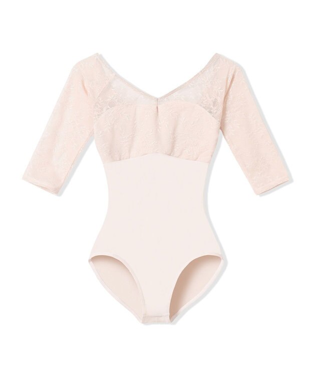 Chacott 6分袖レオタード ベビーピンク