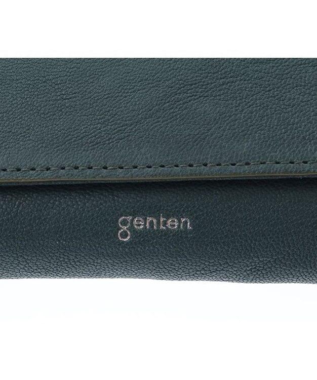 genten 【新色】フレスコ 二つ折り財布 グリーン