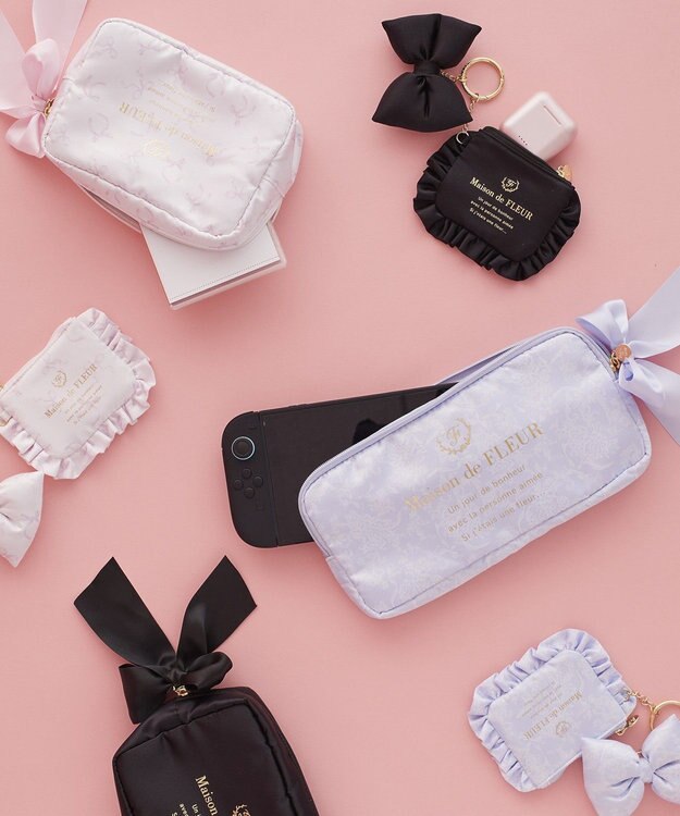 Maison de FLEUR ブランドロゴマルチケース Pink