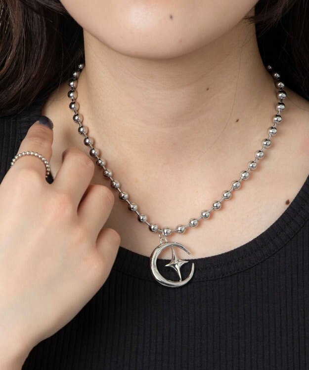 WEGO LBIGモチーフボールチェーンネックレス 柄2