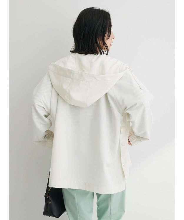 Green Parks 花粉防止　フーデッドブルゾン Ivory