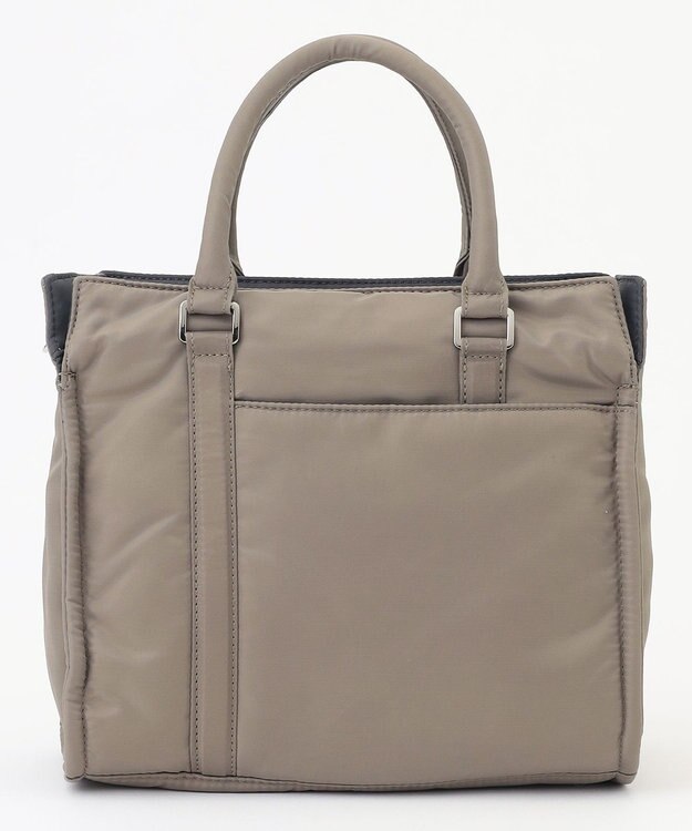 Y'SACCS ツイルナイロン　スクエアトート　Sサイズ グレージュ【web限定カラー】